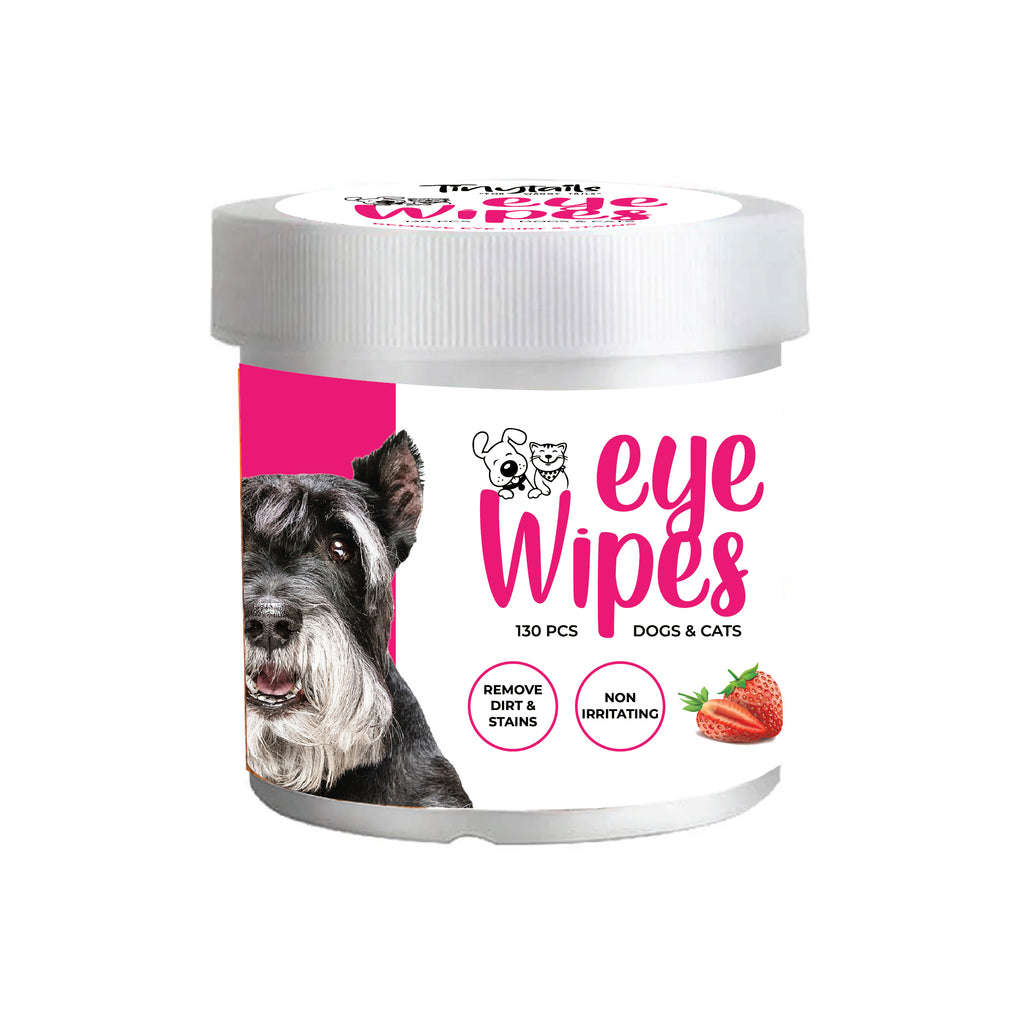 Strawberry flavour eye wipes with 130 pcs - Tinytails