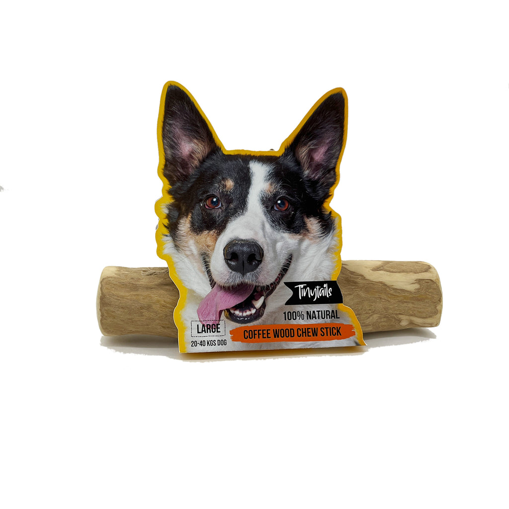 Large size coffee wood chew stick packaging - Tinytails
