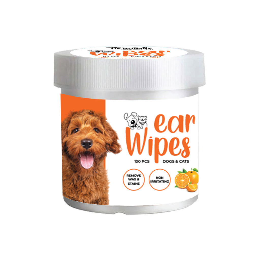 Orange flavour ear wipes with 130 pcs - Tinytails