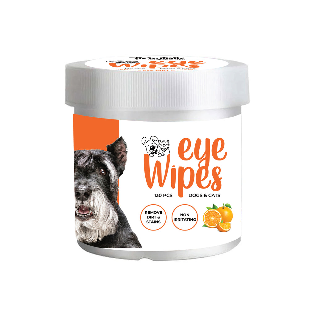Orange flavour eye wipes with 130 pcs - Tinytails
